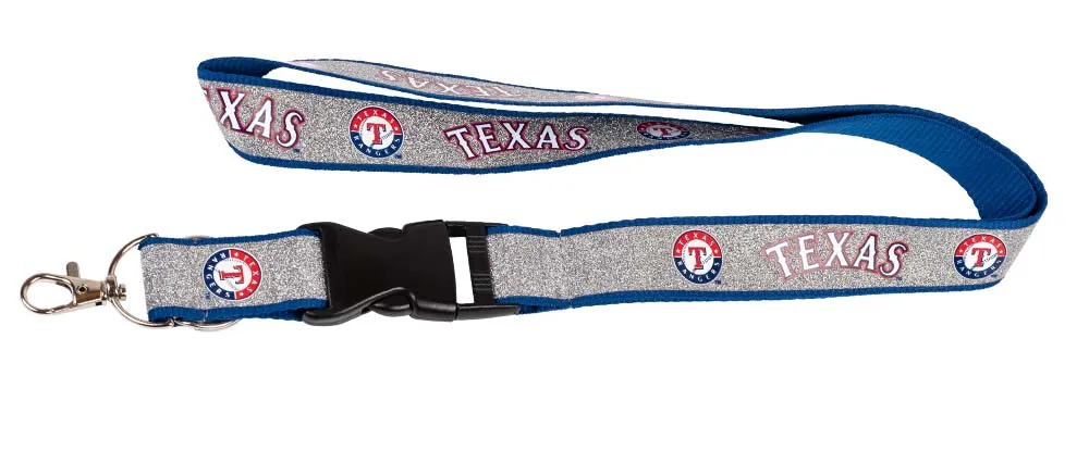 Screen-Printed Glitter Lanyards