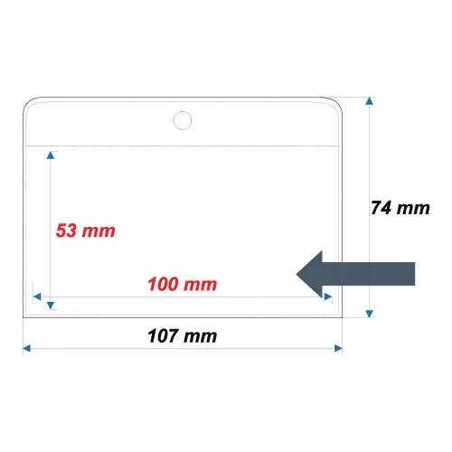 Soft ID Card Holder ID5 - 53x100 mm